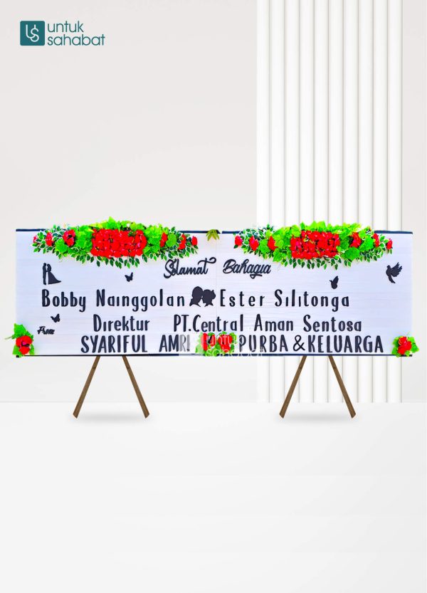 Papan Kayu Wedding Dumai 1