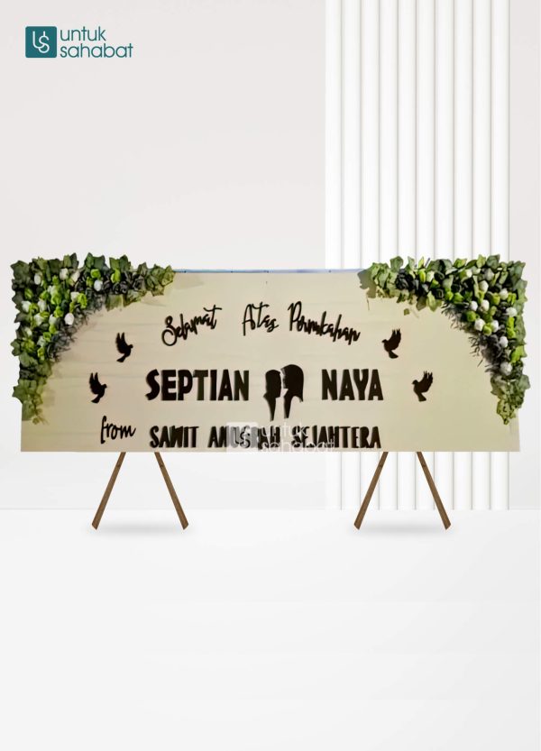 Papan Kayu Wedding Duri 11