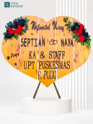 Papan Kayu Wedding Duri 15