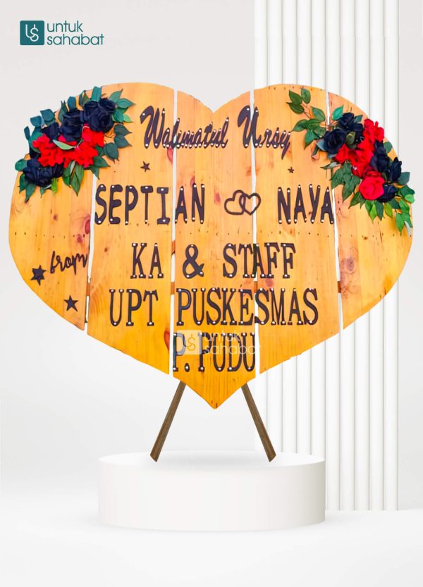 Papan Kayu Wedding Duri 15