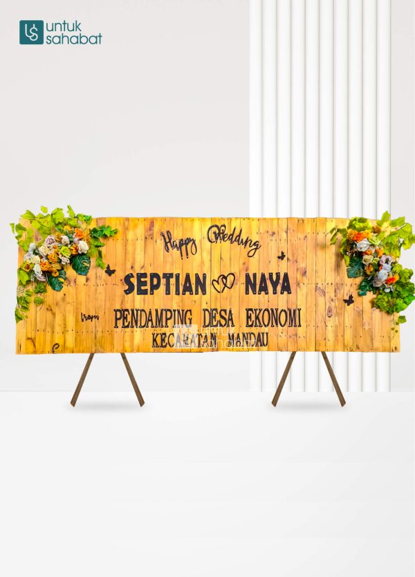 Papan Kayu Wedding Duri 7