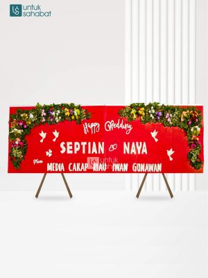 Papan Kayu Wedding Duri 9