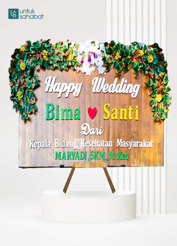 Papan Kayu Wedding Musi 12