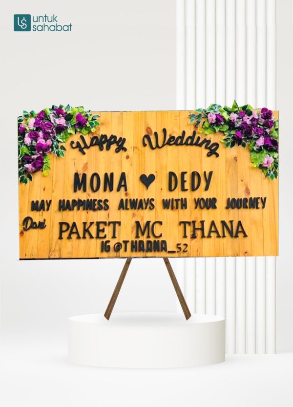 Papan Wedding Rustic Pidie 2