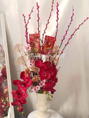 Vase Orchid Flower CNY