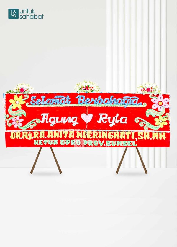 Papan Bunga Wedding Pagar Alam 05