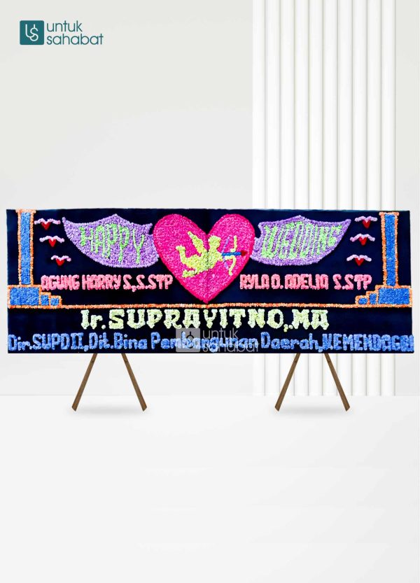 Papan Bunga Wedding Pagar Alam 06