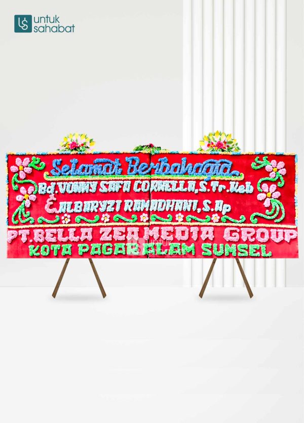 Papan Bunga Wedding Pagar Alam 08