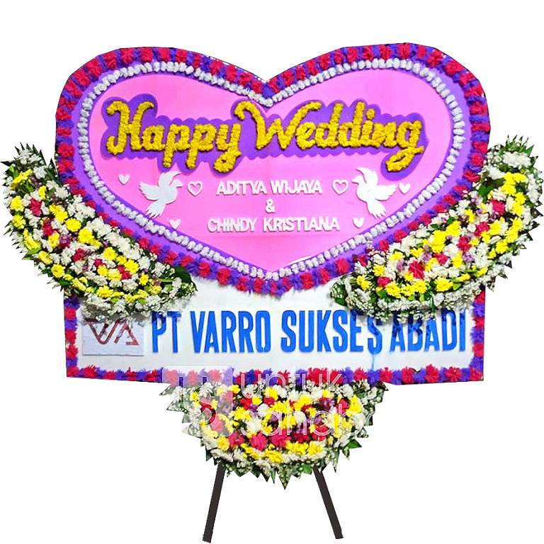 karangan bunga wedding